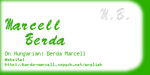 marcell berda business card